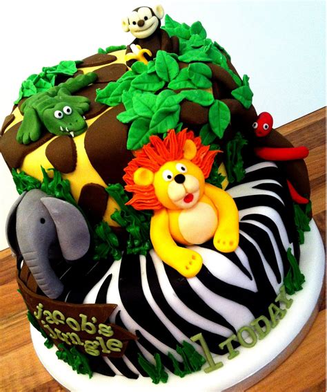 Jungle Cakes Decoration Ideas Little Birthday Cakes