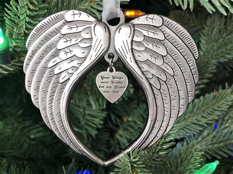 K9king Your Wings Were Ready My Heart Was Not Christmas Ornaments