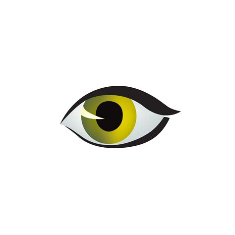 Eye Icon Colored Eye Design In Cat Style Cat Eye Style 523816 Vector