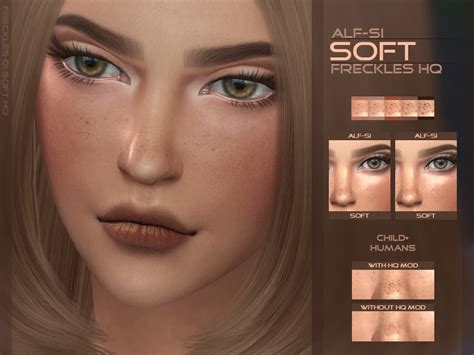 Soft Face Freckles Hq The Sims 4 Catalog