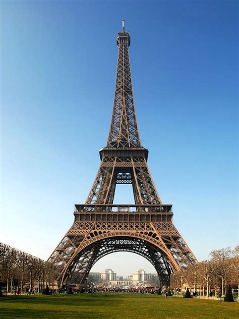 Eiffel Tower Champ De Mars Paris France Arquitectura Engineering