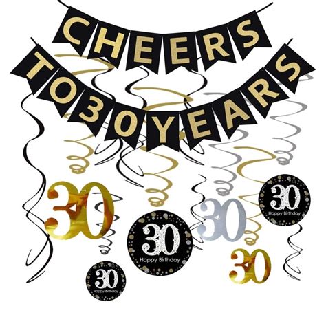 Buy Formemory 30th Birthday Party Decorations Cheers To 30 Years Banner