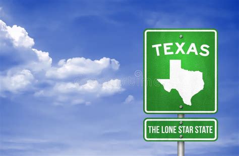 Texas Texas Highway Sign Stock Illustration Illustration Of State