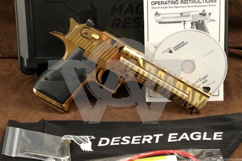 Magnum Research Desert Eagle DE 44 Mag MK XIX Titanium Gold Tiger