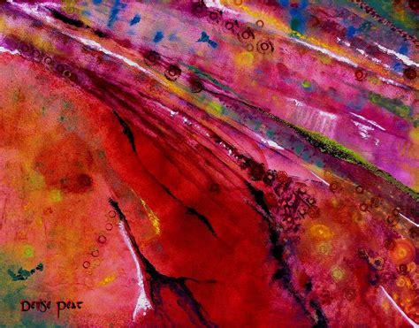 Crimson Tide Painting By Denise Peat Fine Art America