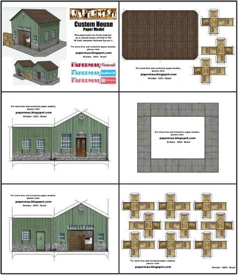 Papermau A Custom House Paper Model By Papermau Download Now
