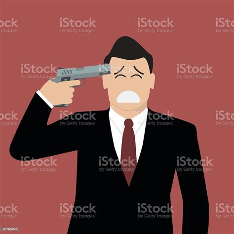 Businessman Committing Suicide Stock Illustration Download Image Now
