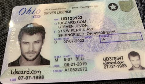 Ohio Fake Id Driver License Oh Scannable Id Card Idscard