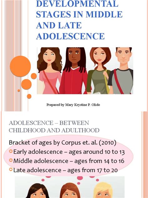 Developmental Stages In Middle And Late Adolescence Pdf Adolescence Developmental Psychology
