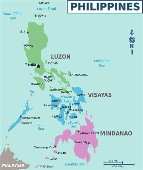 Philippine Map With Regions