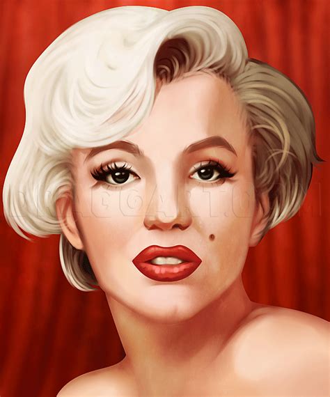 Marilyn Monroe Drawing Step By Step Easy