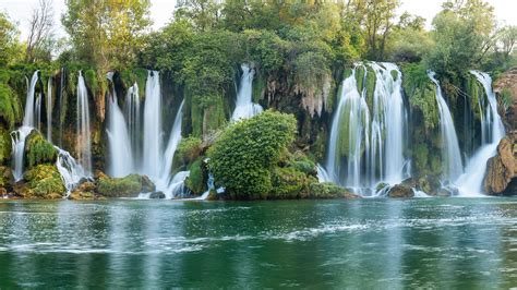 Kravica Waterfall On The Trebižat River Balkans Bosnia And