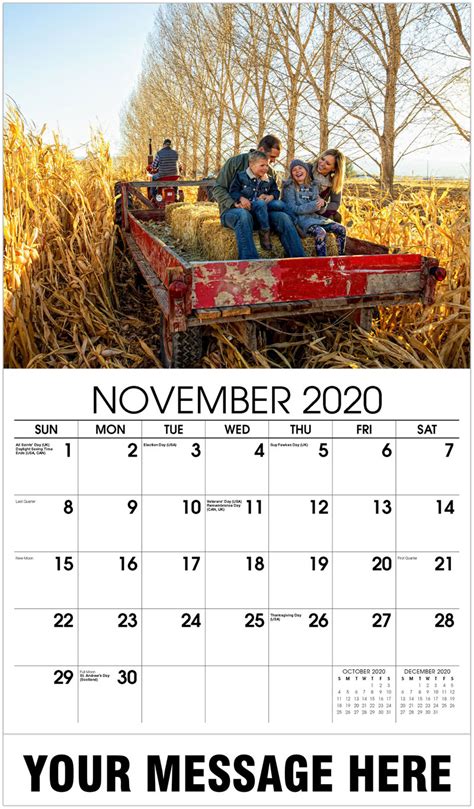 2020 Promotional Wall Calendar Country Spirit Rural America Calendar
