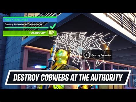 Destroy Cobwebs At The Authority Locations In Fortnite Chapter 2 Season