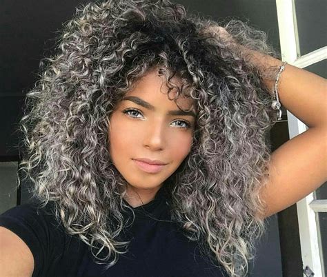 pinterest dyed curly hair grey curly hair curly hair styles