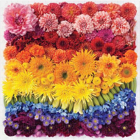 Find gardening and floral jigsaw puzzles at seriouspuzzles.com. Rainbow Summer Flowers, 500 Pieces, Chronicle Books ...