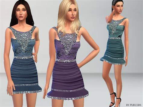 The Sims Resource Embellished Dress
