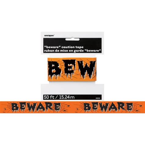 Halloween Beware Caution Tape 15m Halloween Party Decorations
