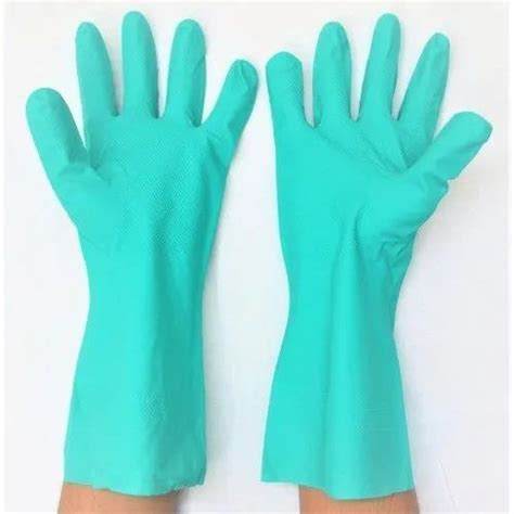 Non Powdered Electrical Green Rubber Hand Gloves At Rs 35pair In Faridabad