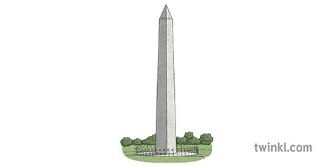 Washington Monument 2 Illustration Twinkl