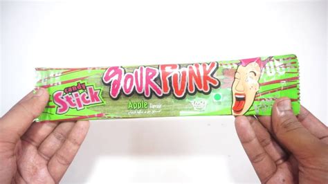 Sour Punk Apple Flavour Candy Stick Youtube