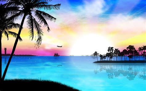 | see more beautiful sunrise wallpaper, summer sunrise wallpaper, hd sunrise wallpaper incredible, winter sunrise wallpaper looking for the best sunrise wallpaper? Tropical Beach Sunrise Wallpaper Cool Backgrounds ...