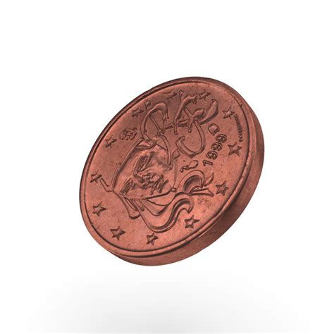 1 Cent Euro Coin 3d Object 2296463137 Shutterstock