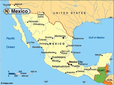 Mexico Karta Karta