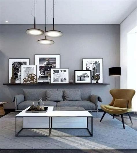 24 Stylish Gray Living Room Ideas To Inspire You 2 In 2020 Wall Decor