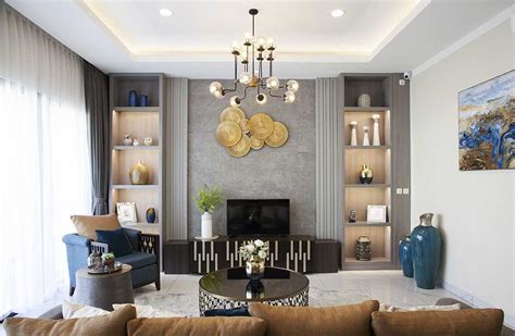 Desain Interior Rumah Mewah Dengan Sentuhan Warna Biru Elegan Arsitag