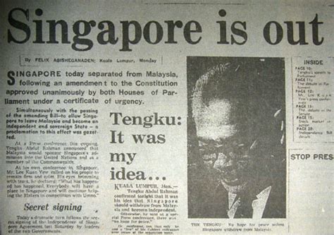 Karena malaysia sudah menjadi negara melayu. INILAH JAWAPAN MENGAPA SINGAPURA DIKELUARKAN DARI MALAYSIA ...