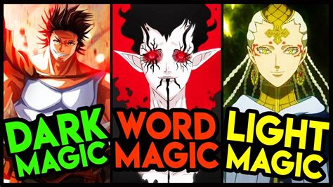 The Strongest Magic Types In Black Clover Youtube