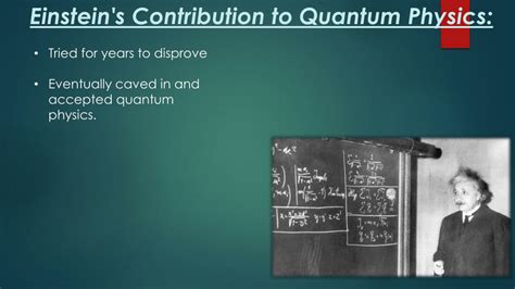 Ppt Albert Einsteins Connection With Quantum Physics Powerpoint