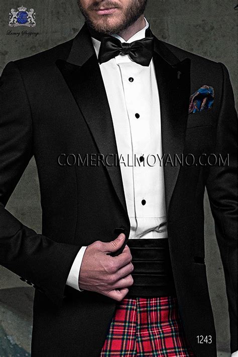 Black Tie Black Men Wedding Suit Model 1243 Mario Moyano Collection