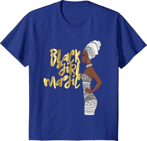 black girl magic shirt tribal african queen poppin gold clothing shoes and jewelry