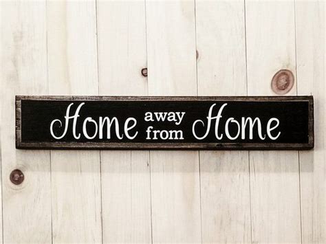 Home Away From Home Rustic Wood Sign Vintage Camper Rv Decor Etsy