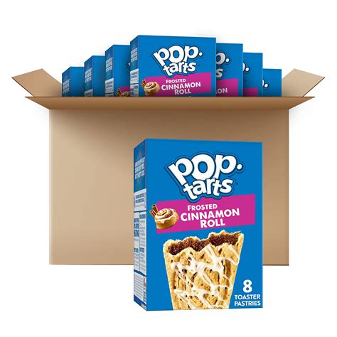 Pop Tarts Breakfast Toaster Pastries Frosted Cinnamon Roll 6 772lb Case 32 Count
