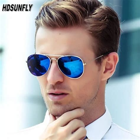 hdsunfly classic aviation sunglasses men sunglasses women driving mirror male and female sun