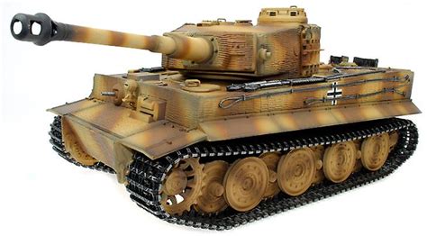 Taigen Hand Painted Rc Tank Full Metal Upgrade Version Tiger Camo Rtr