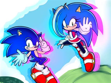 Sonic And Sonica Elena Adventure Stylefor Dtiys By Xxlailahell7firex