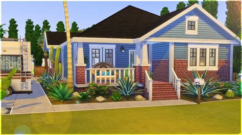 California Bungalow The Sims 4 Speed Build Youtube