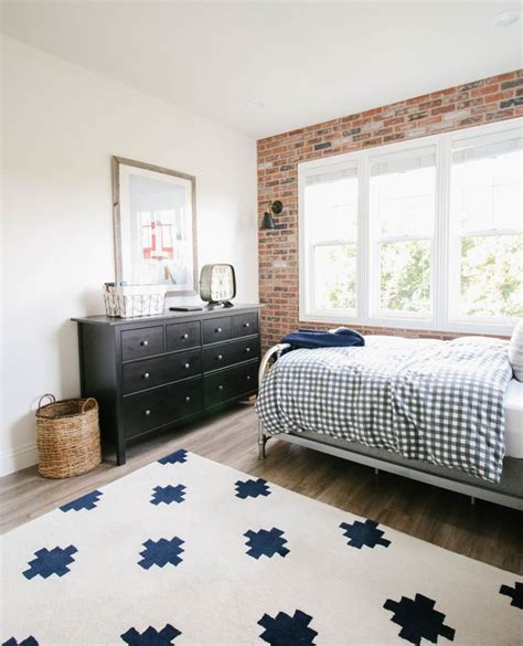 Brick Wall Bedroom Reveal A Thoughtful Place Brick Wall Bedroom