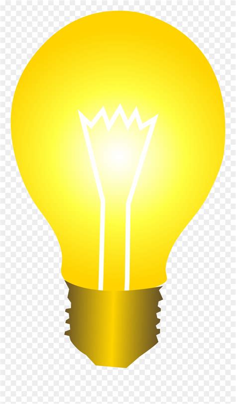 Bright Yellow Idea Light Bulb Free Clip Art Light Bulb Clip Art Png