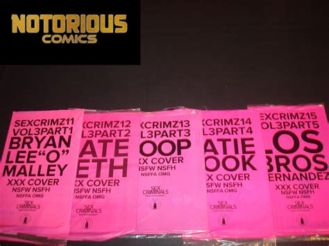 sex criminals 11 12 13 14 15 complete xxx variant comic lot run set fraction ebay