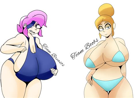 Rule 34 Big Breasts Brawl Stars Giant Breasts Large Breasts Oversized