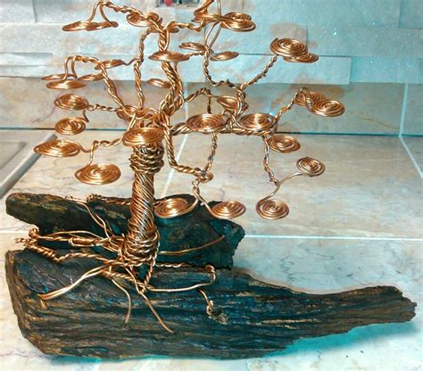 Copper Tree Scrap Metal Art Wire Art Metal Art Sculpture