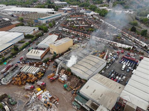 Firefighters Tackle Recycling Centre Fire In Birmingham Itv News Central