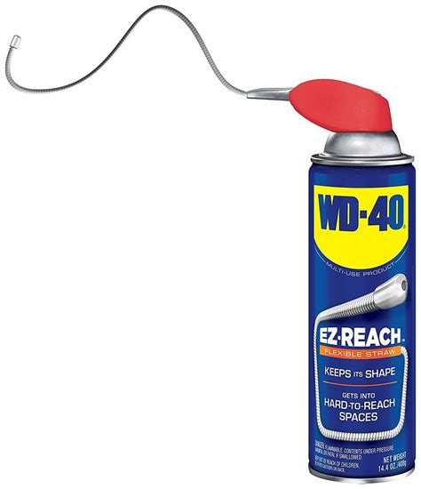 The Wd 40 With Ez Reach Flexible Straw Makes It Easier To Spray