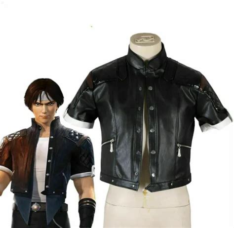 New Anime Costumes The King Of Fighters Kyo Kusanagi Cosplay Black Coat