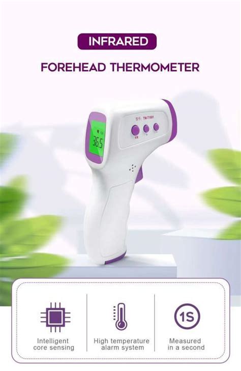 Non Contact Medical Digital Ir Infrared Forehead Thermometer Gun With